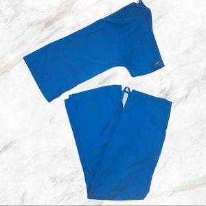 Cherokee scrub set - royal blue color Top- XS, B-S